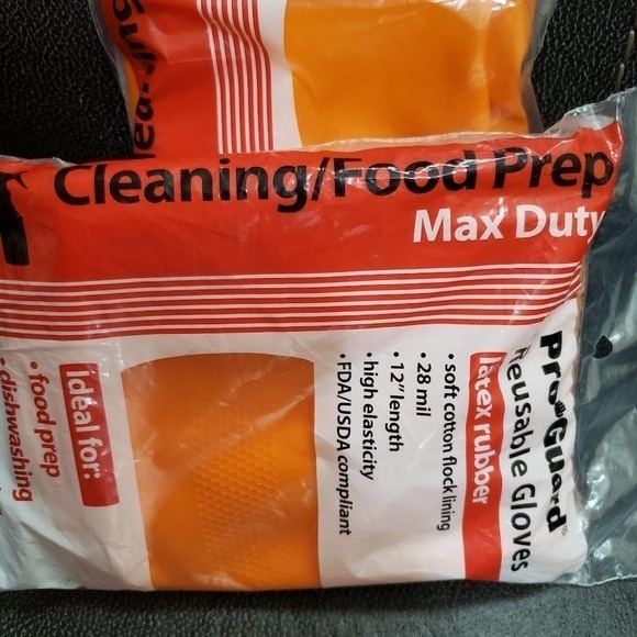 Pro Guard Latex Rubber Reusable Gloves size Medium, Food Prep, Cleaning, Dishes - Picture 6 of 6